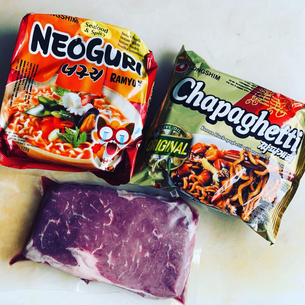 Neoguri und Chapaghetti für Rat-Don